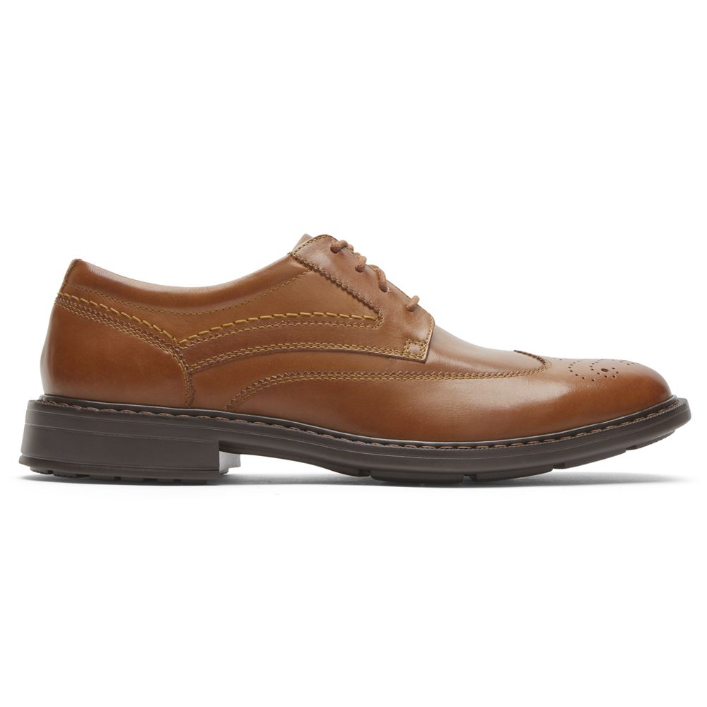 Pantofi Oxford Barbati Rockport Tanner Wingtip Maro - Romania 9104-WGSAD